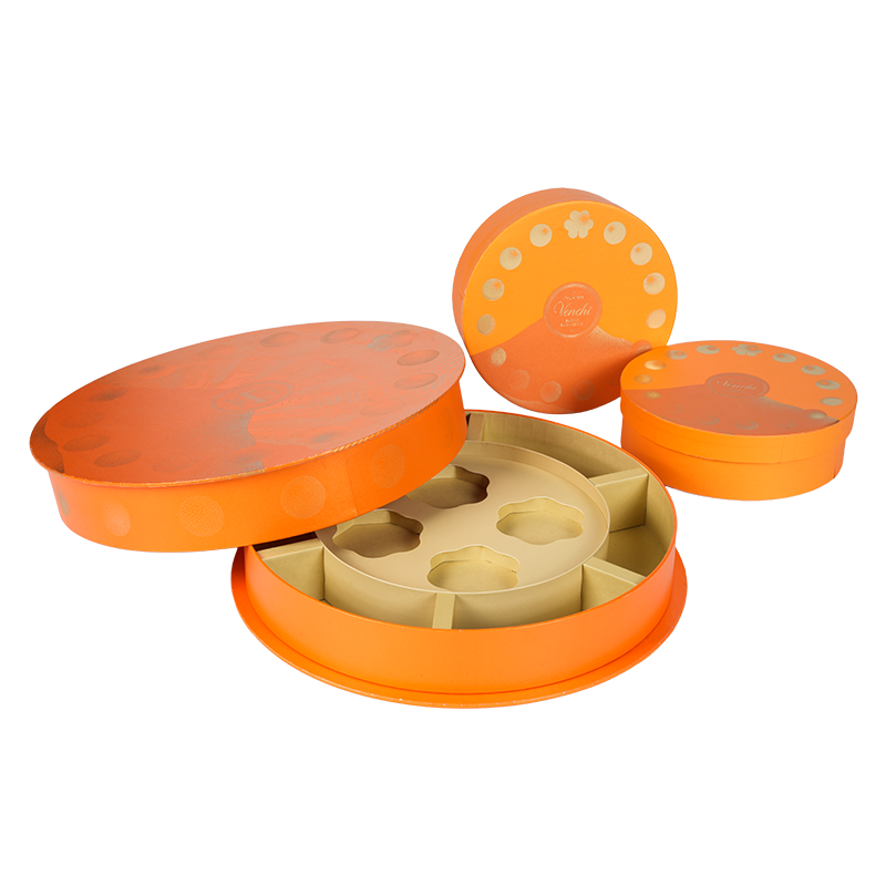 অনমনীয় আর্দ্রতা-প্রমাণ বৃত্তাকার ক্যান্ডি বক্স