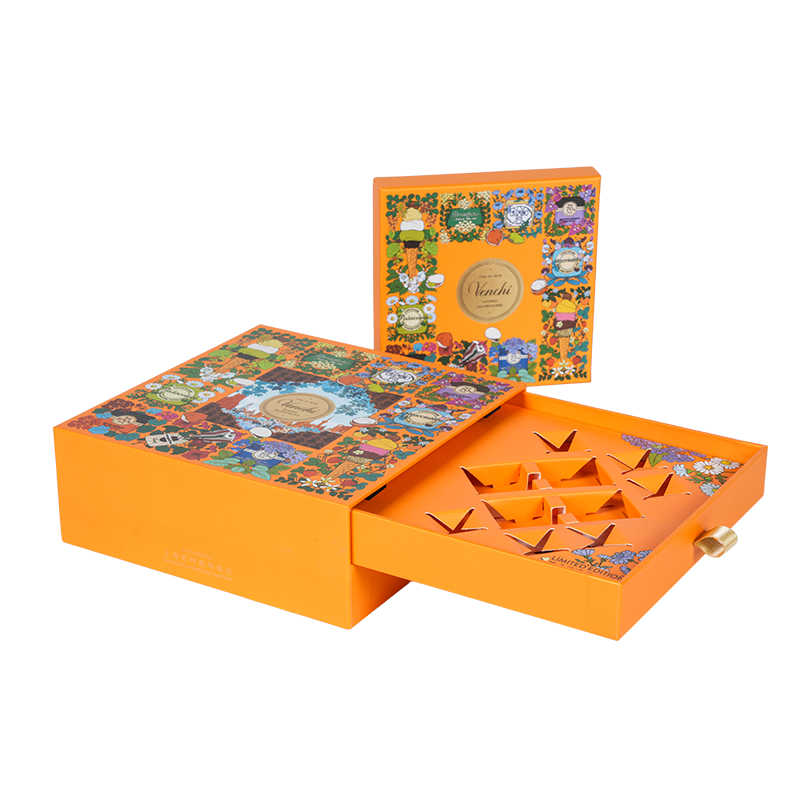 অনমনীয় ডবল-ডোর চকোলেট প্যাকেজিং বাক্স