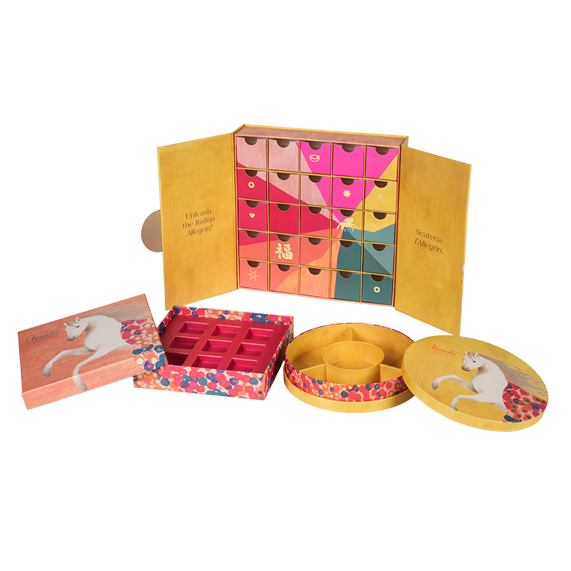 অনমনীয় ডবল-ডোর চকোলেট প্যাকেজিং বাক্স