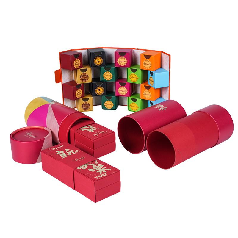 শক্ত লিফট-অফ ঢাকনা (স্বর্গ-পৃথিবী) গোলাকার চকোলেট বাক্স