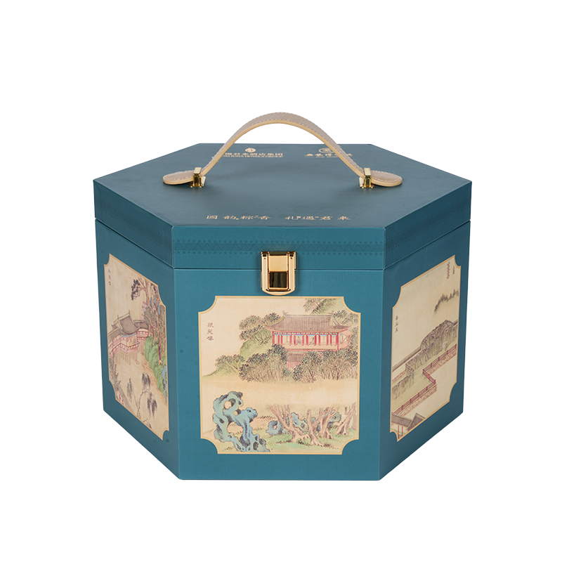 অনমনীয় ডবল-ডোর কেক প্যাকেজিং বাক্স