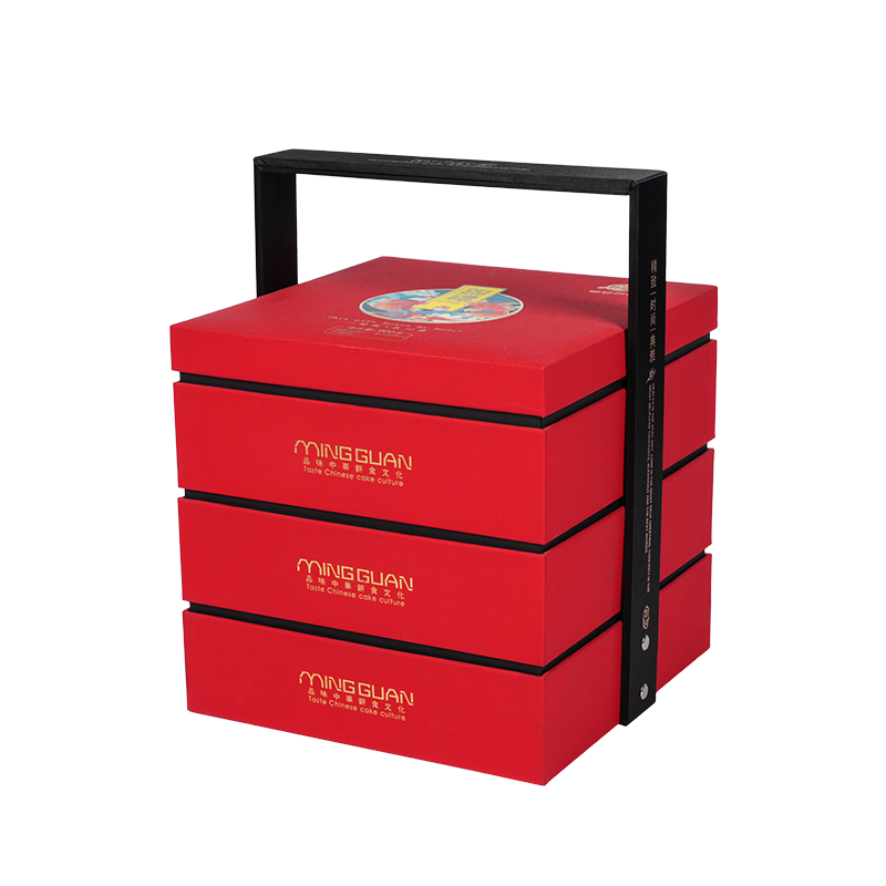 অনমনীয় ডবল-ডোর কেক প্যাকেজিং বাক্স