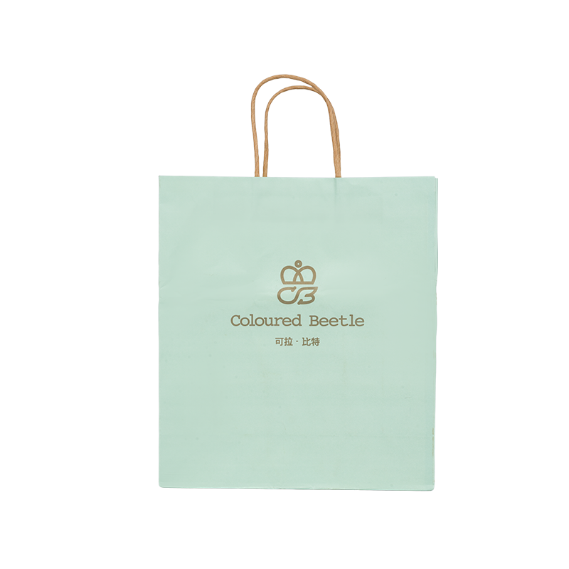 পোশাকের প্যাকেজিং অনুভূমিক হাতে ধরা পুরু সাদা কার্ডবোর্ডের ব্যাগ