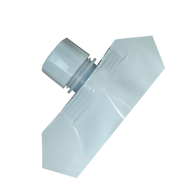 একক ঘূর্ণায়মান শীর্ষ থলি — সাদা স্বচ্ছ স্ট্যান্ড-আপ ব্যাগ